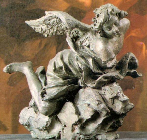 unknow artist Angel - Terracotta nad bronze Chigi Saracini Collection Sweden oil painting art